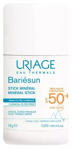 Uriage Protetor solar em bast&atilde;o Bari&eacute;sun Mineral Stick FPS 50+ 18 g