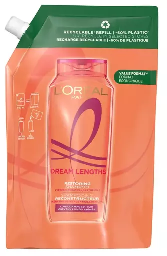 L'Or&eacute;al Paris Refil de Shampoo Reconstrutor Elvive Dream Long 500ml