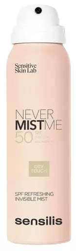 Sensilis Never Mist Me Spray Invis&iacute;vel Refrescante FPS 50 100 ml