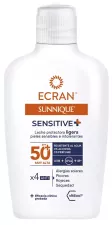 Leite Protetor Sens&iacute;vel Sunnique FPS 50+ 200 ml