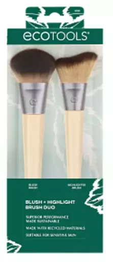 EcoTools Duo de Pinc&eacute;is para Blush e Iluminador (2 pe&ccedil;as)