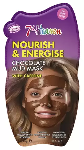 7th Heaven M&aacute;scara de Lama de Chocolate Nutritiva e Energizante com Cafe&iacute;na 15g