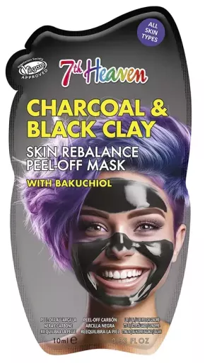 7th Heaven Carv&atilde;o ativado e argila preta, 10 ml