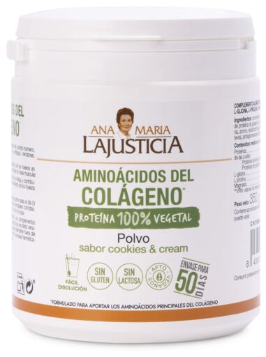 Ana Mar&iacute;a Lajusticia Amino&aacute;cidos para Forma&ccedil;&atilde;o de Col&aacute;geno 350g Cookies & Cream