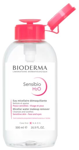 Bioderma Solu&ccedil;&atilde;o Micelar Sensibio H2O com Bomba Dosadora 500 ml