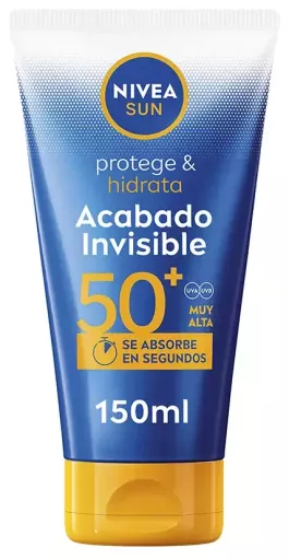 Nivea Protetor Solar e Hidratante com Acabamento Invis&iacute;vel FPS 50+ 150 ml