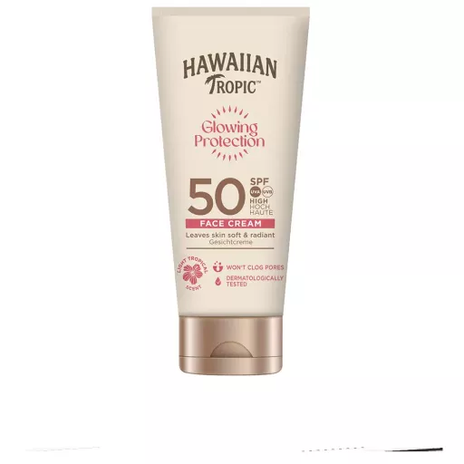 Hawaiian Tropic Creme facial com prote&ccedil;&atilde;o radiante FPS 50 50 ml