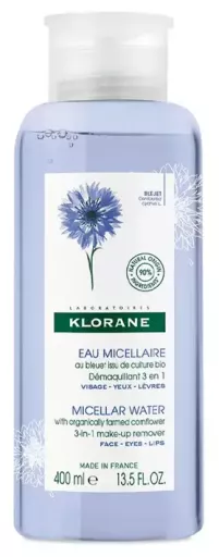 &Aacute;gua Micelar de Cent&aacute;urea Org&acirc;nica para Limpeza 400ml