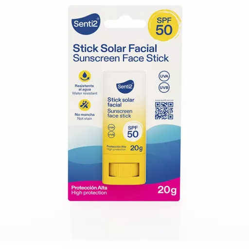 Protetor solar facial em bast&atilde;o FPS 50, 20 g