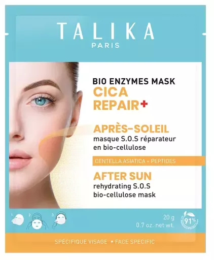 Talika M&aacute;scara Bio Enzymes Cica Repair+ P&oacute;s-Sol 20 g