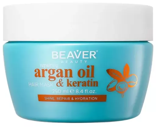 Beaver M&aacute;scara Reparadora com &Oacute;leo de Argan e Queratina 250 ml