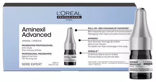 L'Or&eacute;al Professionnel Ampolas Aminexil Advanced com Ativos Dermatol&oacute;gicos 10 x 6 ml