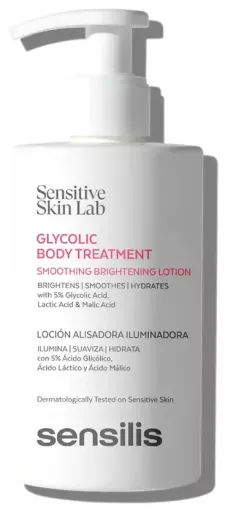 Sensilis Lo&ccedil;&atilde;o Corporal Iluminadora e Suavizante com &Aacute;cido Glic&oacute;lico 200 ml