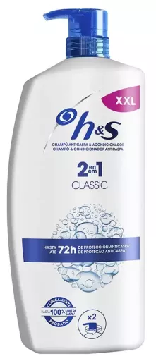 h&s Shampoo e condicionador anticaspa cl&aacute;ssico 2 em 1, 1000 ml