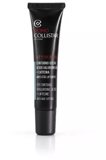 Collistar Creme para Contorno dos Olhos Uomo Attivi Puri com &Aacute;cido Hialur&ocirc;nico e Cafe&iacute;na 15 ml
