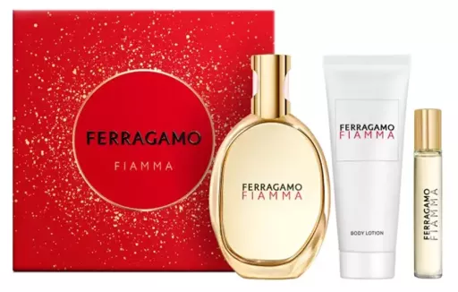 Salvatore Ferragamo Estojo Fiamma de 3 pe&ccedil;as