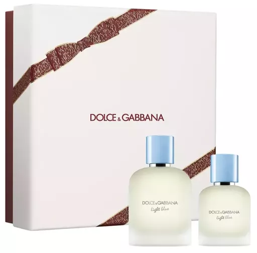 Dolce & Gabbana Estojo Pour Homme Azul Claro, 2 Pe&ccedil;as