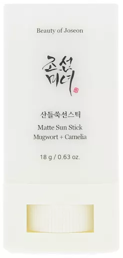 Beauty Of Joseon Protetor solar em bast&atilde;o matte Artem&iacute;sia + Cam&eacute;lia FPS 50 + 18 g
