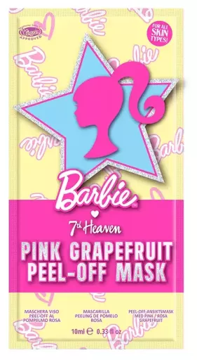 M&aacute;scara facial peel-off Barbie com aroma de toranja rosa, 10ml
