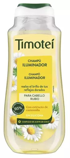 Timotei Shampoo com extrato de camomila que real&ccedil;a o brilho dos cabelos loiros 300 ml