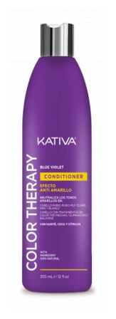 Kativa Condicionador Color Therapy Azul Violeta com Efeito Antiamarelamento 355 ml