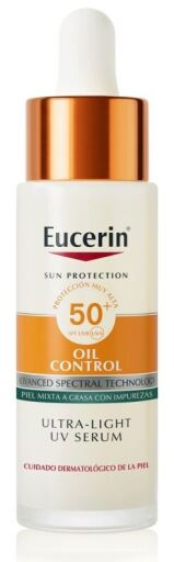 Eucerin S&eacute;rum facial de controle de oleosidade com prote&ccedil;&atilde;o UV FPS 50+ 30 ml