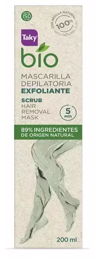 M&aacute;scara Depilat&oacute;ria Esfoliante Bio Natural 200 ml
