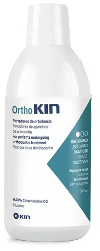 Enxaguante bucal Orthokin sabor menta 500 ml