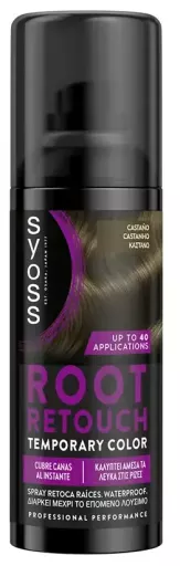 Syoss Spray para retoque de raiz #Castanho 120 ml