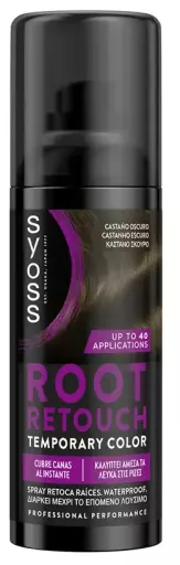 Syoss Spray para retoque de raiz #Castanho Escuro 120 ml