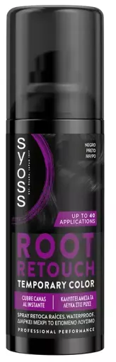 Syoss Spray para retoque de raiz #Preto 120 ml