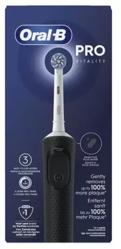Escova de dentes el&eacute;trica Vitality Pro preta